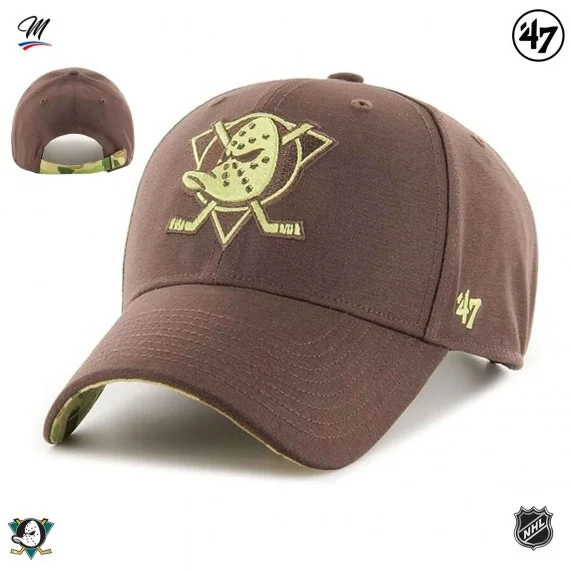 Casquette NHL Anaheim Ducks "Frog Skin Camo MVP" (Casquettes) '47 Brand chez FrenchMarket