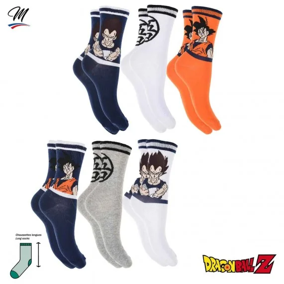 Lote de 6 pares de calcetines Dragon Ball Z para hombre (Calcetines de fantasía) French Market chez FrenchMarket