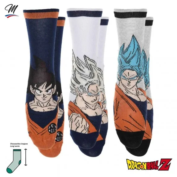 Lote de 6 pares de calcetines Dragon Ball Z para hombre (Calcetines de fantasía) French Market chez FrenchMarket