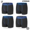 Set van 4 heren boxers van premium katoen (Herenboxershorts) Freegun chez FrenchMarket