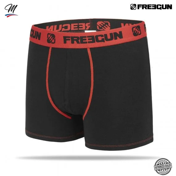 Set van 4 heren boxers van premium katoen (Herenboxershorts) Freegun chez FrenchMarket