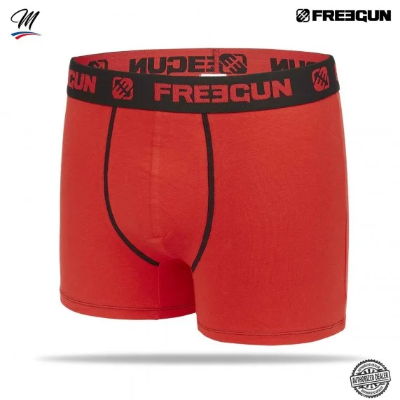 Set van 4 heren boxers van premium katoen (Herenboxershorts) Freegun chez FrenchMarket