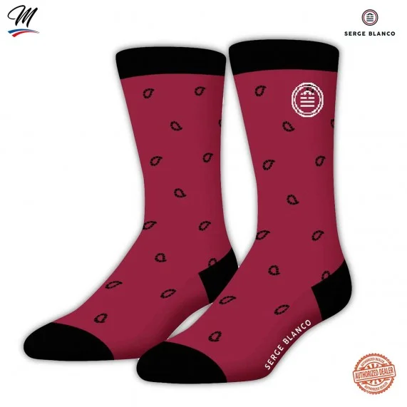 Lot de 3 paires de Chaussettes Homme en Coton "Rugby 15" (Chaussettes fantaisies) Serge Blanco chez FrenchMarket