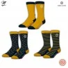 Set of 3 Pairs of Men's Cotton "Rugby 15" Socks (Fancy socks) Serge Blanco on FrenchMarket