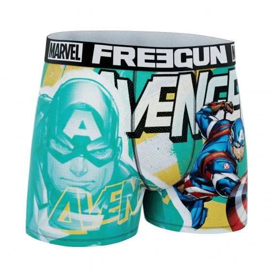 Marvel Avengers Capitán América Calzoncillos para niño (Boxers) Freegun chez FrenchMarket