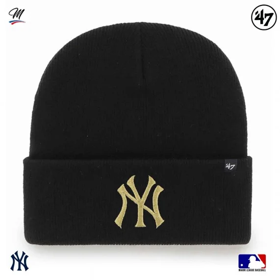 MLB New York Yankees Haymaker Metallic Hat (Beanie) '47 Brand on FrenchMarket