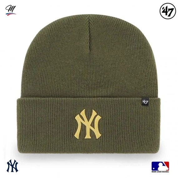 Bonnet MLB New York Yankees Haymaker "Vert" (Bonnets) '47 Brand chez FrenchMarket