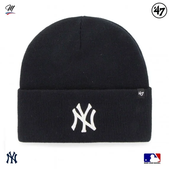 Bonnet MLB New York Yankees Haymaker "Bleu" (Bonnets) '47 Brand chez FrenchMarket