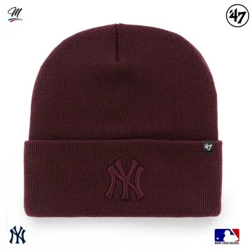 Bonnet MLB New York Yankees Haymaker "Bordeaux" (Bonnets) '47 Brand chez FrenchMarket