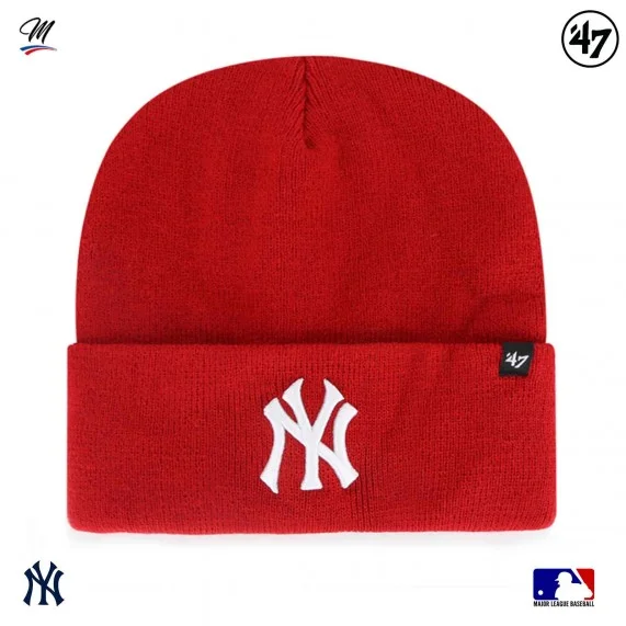 Bonnet MLB New York Yankees Haymaker Rouge (Bonnets) '47 Brand chez FrenchMarket