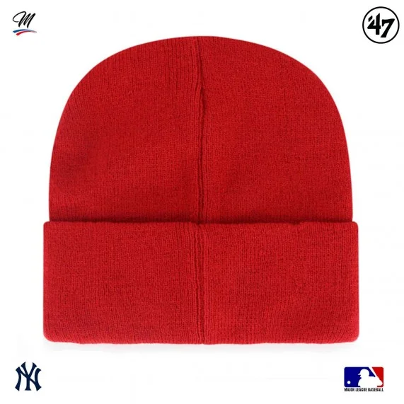 Bonnet MLB New York Yankees Haymaker Rouge (Bonnets) '47 Brand chez FrenchMarket