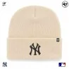 Bonnet MLB New York Yankees Haymaker Natural Crème (Bonnets) '47 Brand chez FrenchMarket