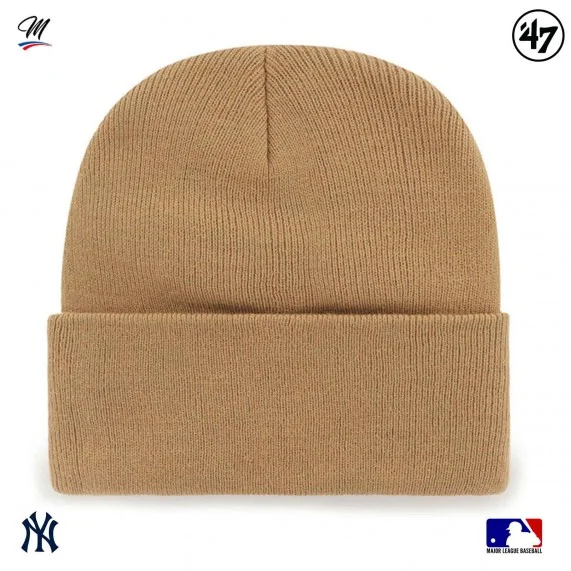 Bonnet MLB New York Yankees Haymaker Camel (Caps) '47 Brand chez FrenchMarket