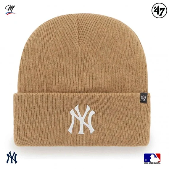 Bonnet MLB New York Yankees Haymaker Camel (Caps) '47 Brand chez FrenchMarket