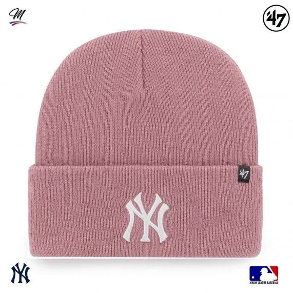 MLB New York Yankees Haymaker Beanie Morado (Gorros) '47 Brand chez FrenchMarket