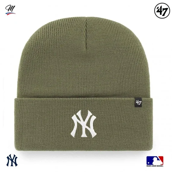 Bonnet MLB New York Yankees Haymaker "Vert" (Bonnets) '47 Brand chez FrenchMarket