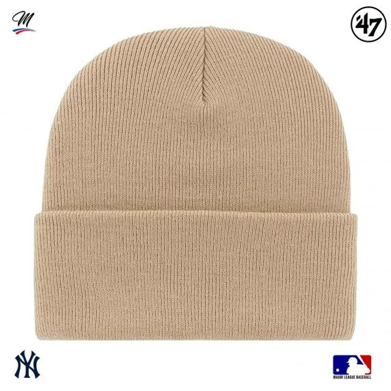 Bonnet MLB New York Yankees Haymaker "Beige" (Bonnets) '47 Brand chez FrenchMarket