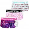 Set di 3 pantaloncini fantasia da donna (Boxer - Slip) Freegun chez FrenchMarket