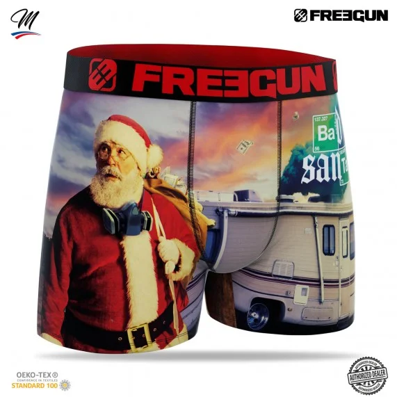 Set van 4 herenboxershorts Kerstcollectie (Herenboxershorts) Freegun chez FrenchMarket