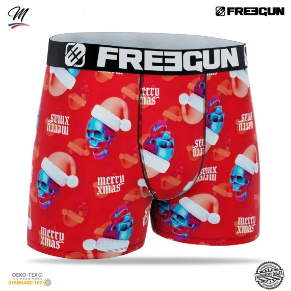 4er-Set Herren-Boxershorts Weihnachtskollektion (Boxershorts für Männer) Freegun auf FrenchMarket