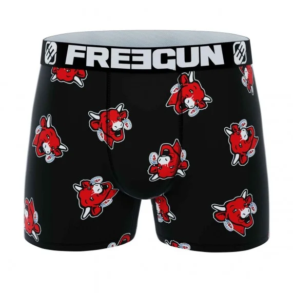 Boxer Homme Microfibre "La Vache qui rit" (Boxers Homme) Freegun chez FrenchMarket