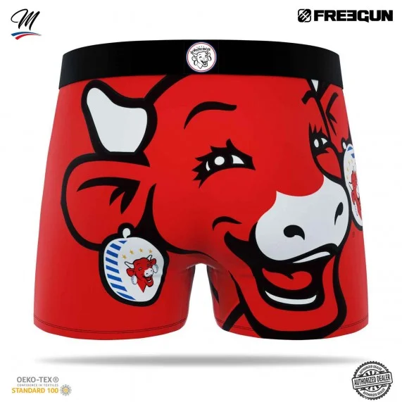 Boxer Homme Microfibre "La Vache qui rit" (Boxers Homme) Freegun chez FrenchMarket