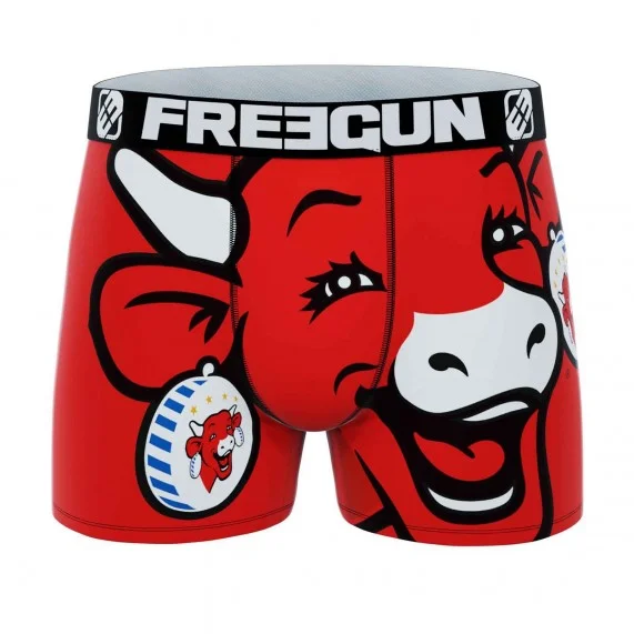 Boxer Homme Microfibre "La Vache qui rit" (Boxers Homme) Freegun chez FrenchMarket