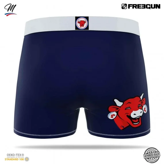 Boxer Homme Microfibre "La Vache qui rit" (Boxers Homme) Freegun chez FrenchMarket