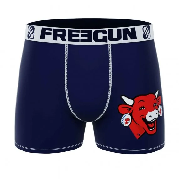 Boxer Homme Microfibre "La Vache qui rit" (Boxers Homme) Freegun chez FrenchMarket