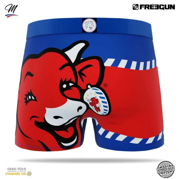 Calzoncillos bóxer de microfibra para hombre "La Vaca que rie" (Boxers) Freegun chez FrenchMarket