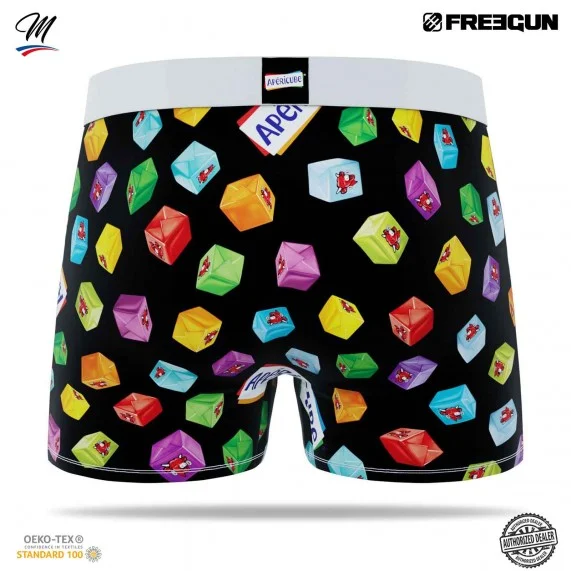 Boxer Homme Microfibre "La Vache qui rit" (Boxers Homme) Freegun chez FrenchMarket