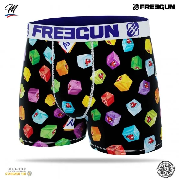 Boxer Homme Microfibre "La Vache qui rit" (Boxers Homme) Freegun chez FrenchMarket