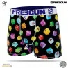 Boxer Homme Microfibre "La Vache qui rit" (Boxers Homme) Freegun chez FrenchMarket