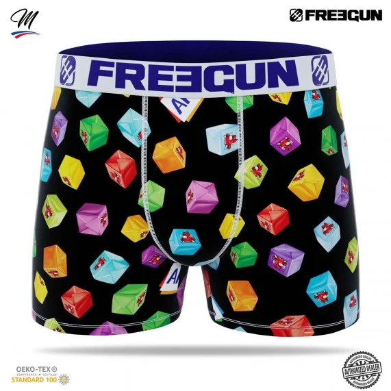 Boxer Homme Microfibre "La Vache qui rit" (Boxers Homme) Freegun chez FrenchMarket