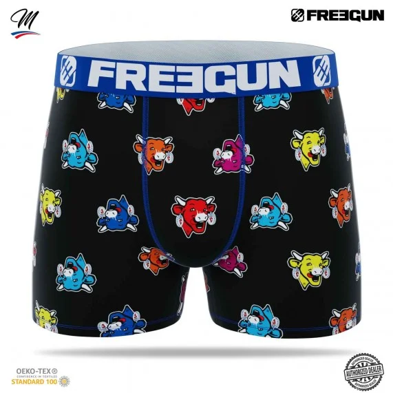 Boxer in microfibra da uomo "La Mucca che ride" (Boxer) Freegun chez FrenchMarket