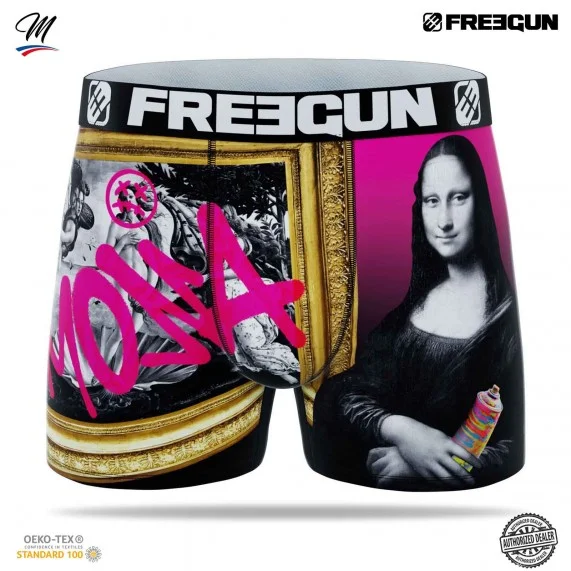 Herenboxer met straatkunst (Boksers) Freegun chez FrenchMarket