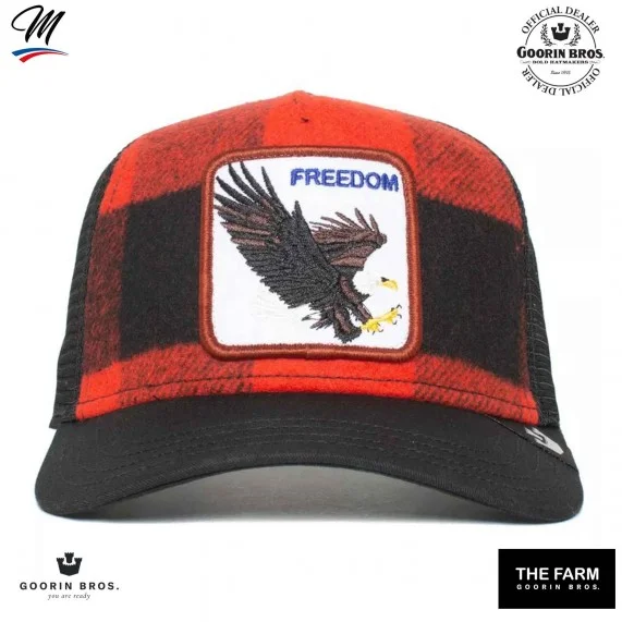 FREEDOM Trucker-Cap mit Karos - Adler "Ski Free (Cap) Goorin Bros auf FrenchMarket