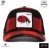 LADY Plaidy Bug Ladybird Trucker Cap (Gorras) Goorin Bros chez FrenchMarket