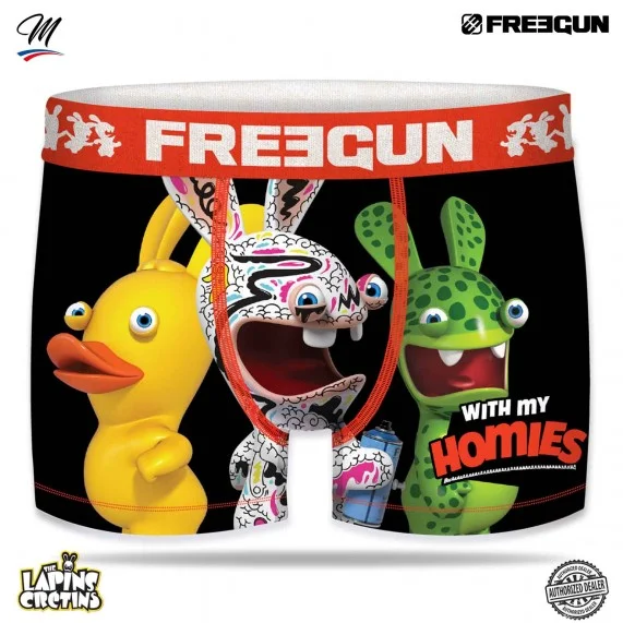 Set di 3 boxer da uomo Rabbids (Boxer da uomo) Freegun chez FrenchMarket