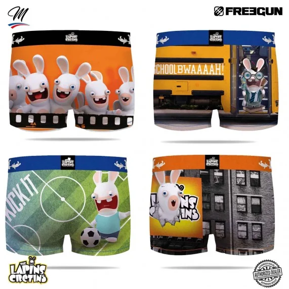 Set van 4 herenrabbids boxers (Herenboxershorts) Freegun chez FrenchMarket