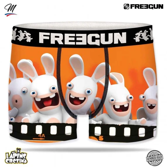 Juego de 4 calzoncillos Rabbids para hombre (Calzoncillos para hombre) Freegun chez FrenchMarket