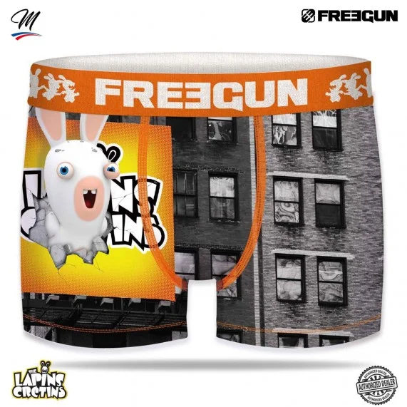 Juego de 4 calzoncillos Rabbids para hombre (Calzoncillos para hombre) Freegun chez FrenchMarket