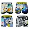 Lot de 4 Boxers Homme Lapins Crétins (Lot boxers Homme) Freegun chez FrenchMarket