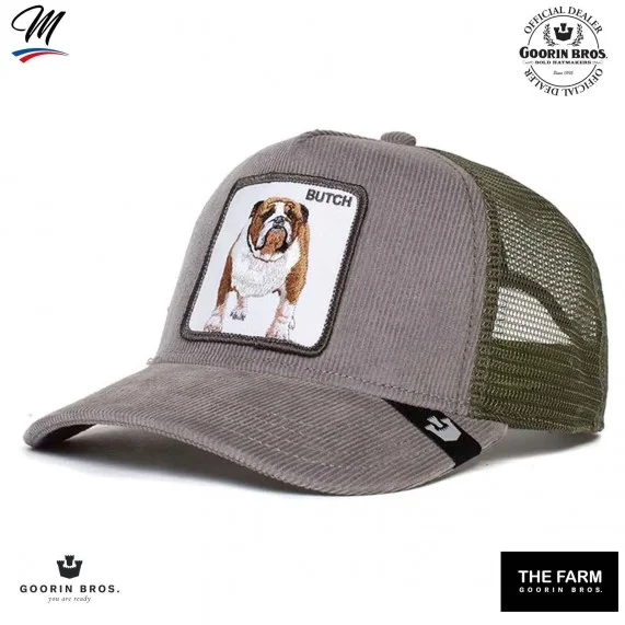 Bulldogge "Butch Wulbul" Trucker-Cap aus Velours (Cap) Goorin Bros auf FrenchMarket