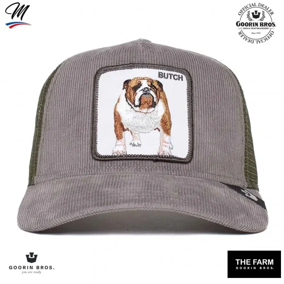 Bulldogge "Butch Wulbul" Trucker-Cap aus Velours (Cap) Goorin Bros auf FrenchMarket