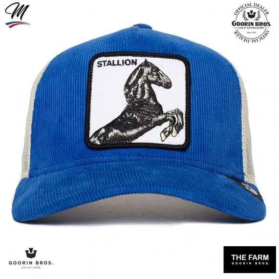 Cappello Trucker in velluto con cavallo "Sly Stallione (Cappellino) Goorin Bros chez FrenchMarket