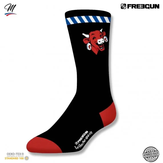 Lot de 2 paires de Chaussettes Homme "La Vache qui rit" (Chaussettes fantaisies) Freegun chez FrenchMarket