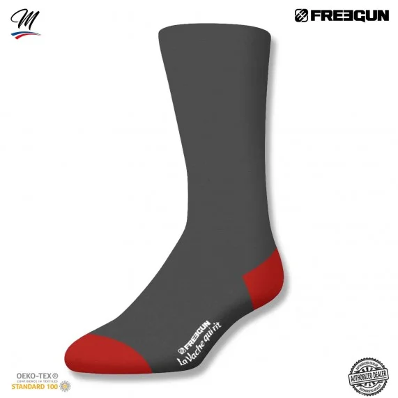 Lot de 2 paires de Chaussettes Homme "La Vache qui rit" (Chaussettes fantaisies) Freegun chez FrenchMarket