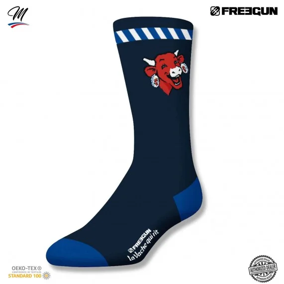 Lote de 2 pares de calcetines para hombre "La vaca que ríe (Calcetines de fantasía) Freegun chez FrenchMarket