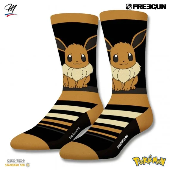 Juego de 2 pares de calcetines Pokemon para hombre (Calcetines de fantasía) Freegun chez FrenchMarket